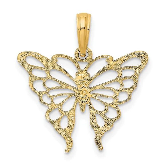 10K Yellow Gold Butterfly Charm